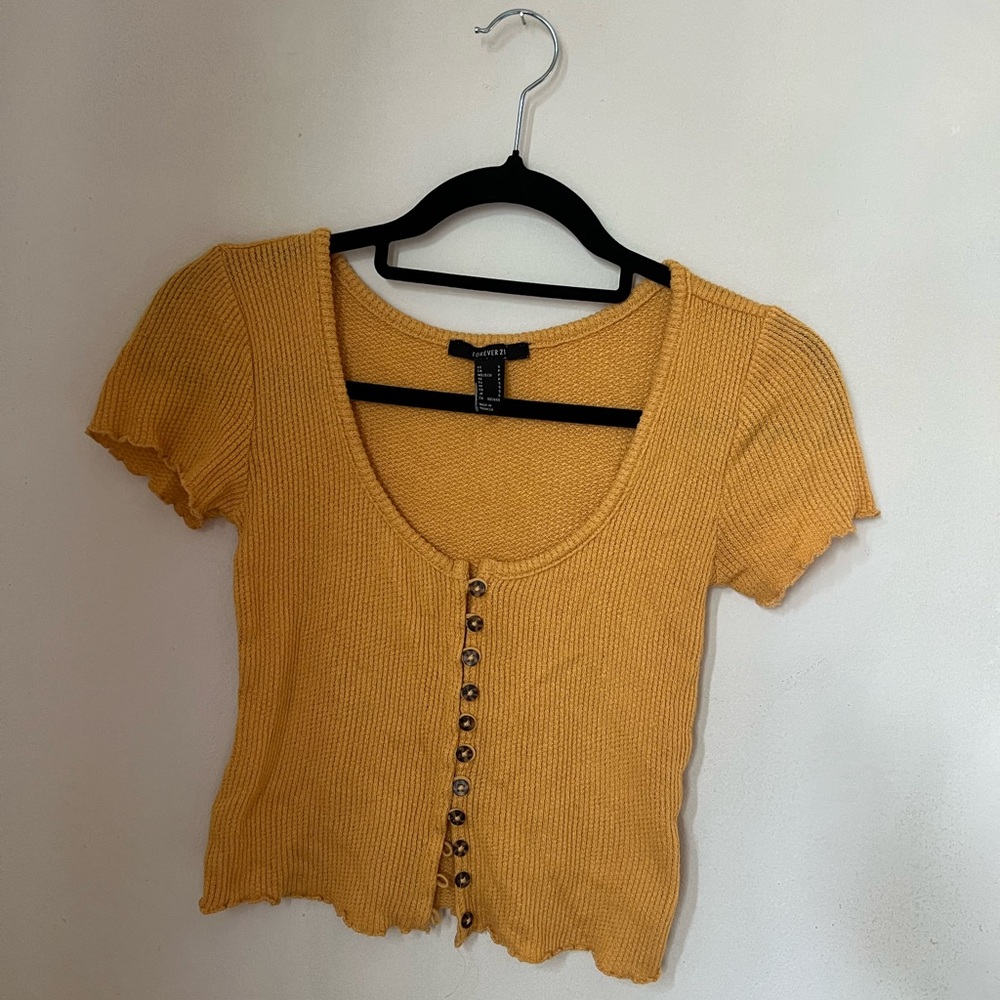 Knit crop top
